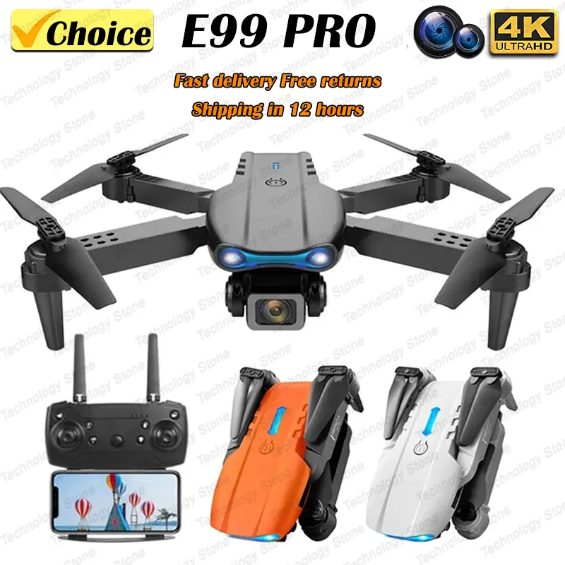 Drone Camera 4K - K3 E99PRO Drone met dubbele HD-camera's