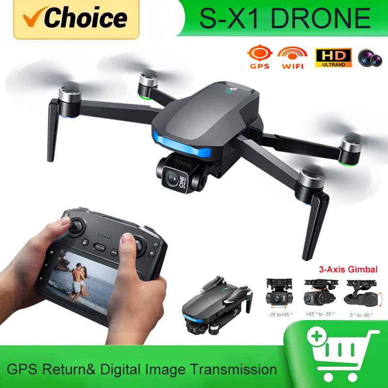 S-X1 MAX GPS-drone met 3-assig - Drone Camera Professional recensie en prijs